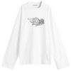 Acne Studios Edden Logo Wings Long Sleeve T-Shirt