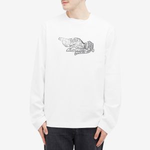 Acne Studios Edden Logo Wings Long Sleeve T-Shirt