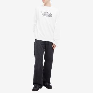 Acne Studios Edden Logo Wings Long Sleeve T-Shirt