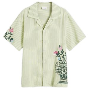 Drôle de Monsieur Embroidered Flowers Vacation Shirt