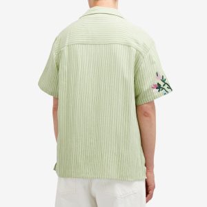 Drôle de Monsieur Embroidered Flowers Vacation Shirt