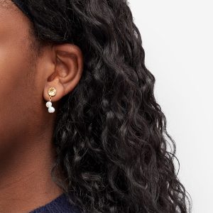 Anni Lu Pearly Short Drop Earrings