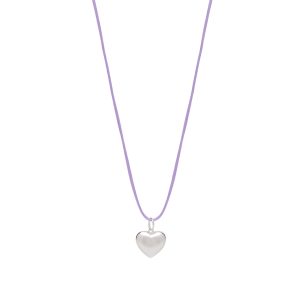 Anni Lu Silver Heart On A String Necklace