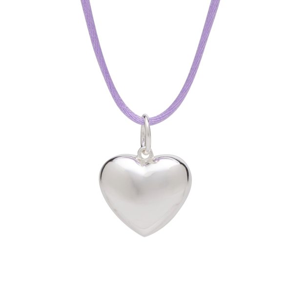 Anni Lu Silver Heart On A String Necklace