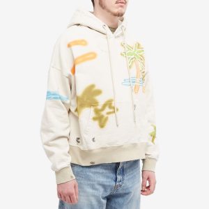 Palm Angels Neon Palm Popover Hoodie