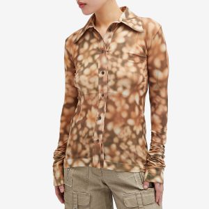 Acne Studios Abstract Flower Print Shirt