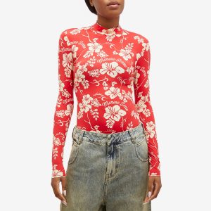 Marine Serre Recycled Jersey Second Skin Top