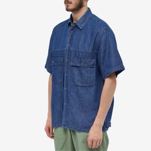 FrizmWORKS Short Sleeve Denim Trucker Shirt