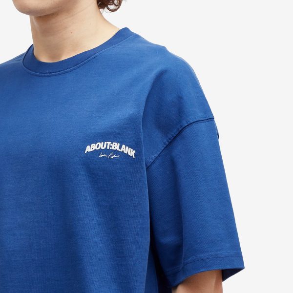 about:blank Arched Logo T-Shirt