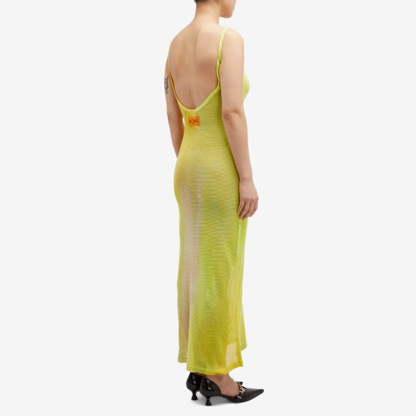 Acne Studios Tie Dye Mesh Maxi Dress