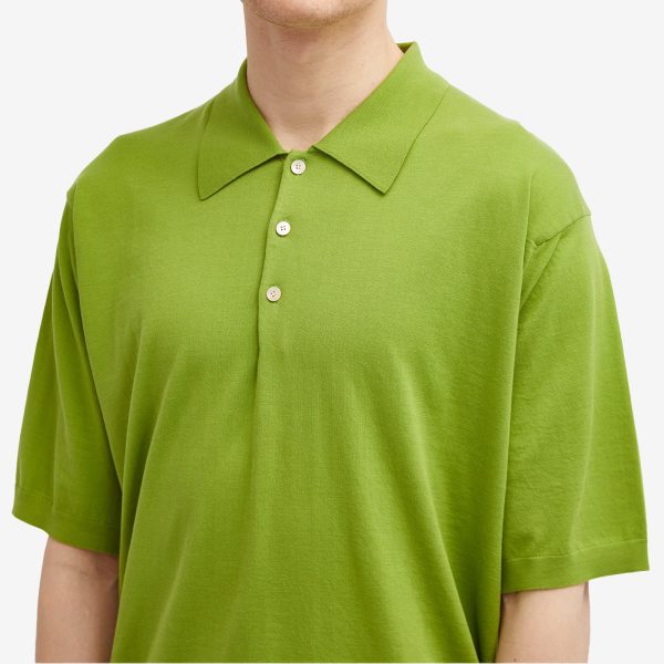 Auralee Cotton Knit Polo