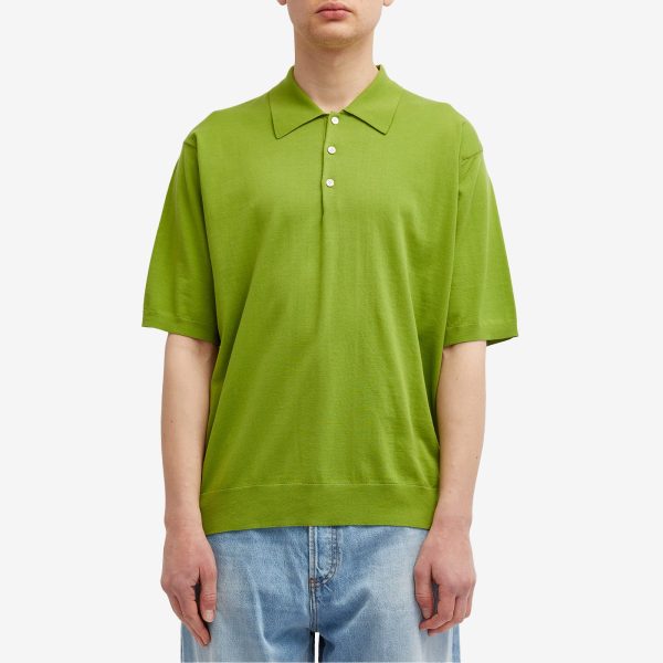 Auralee Cotton Knit Polo