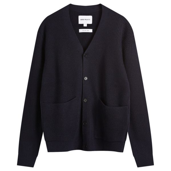 Norse Projects Loki Wool Rib Knit Cardigan