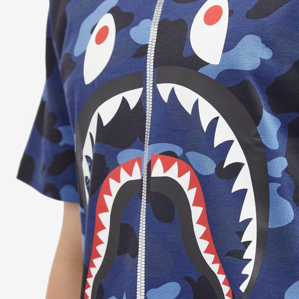 A Bathing Ape All Over Colour Camo Shark T-Shirt