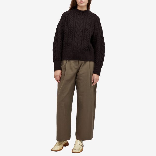 Studio Nicholson Cable Knit Crew Neck