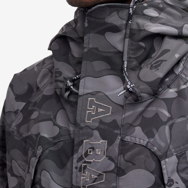 A Bathing Ape Laminated Camo Snowboard Jacket