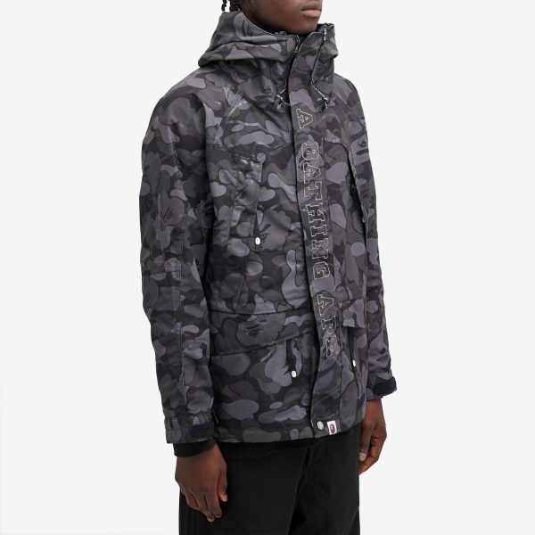 A Bathing Ape Laminated Camo Snowboard Jacket