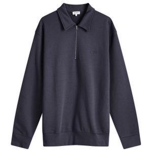 Norse Projects Ketel Tonal Logo Half Zip Sweat