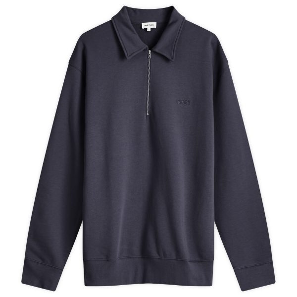 Norse Projects Ketel Tonal Logo Half Zip Sweat