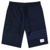 Thom Browne Tonal 4 Bar Sweat Shorts