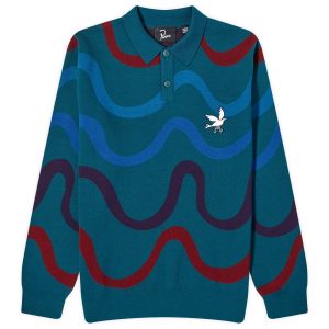 By Parra Colored Soundwave Knitted Polo