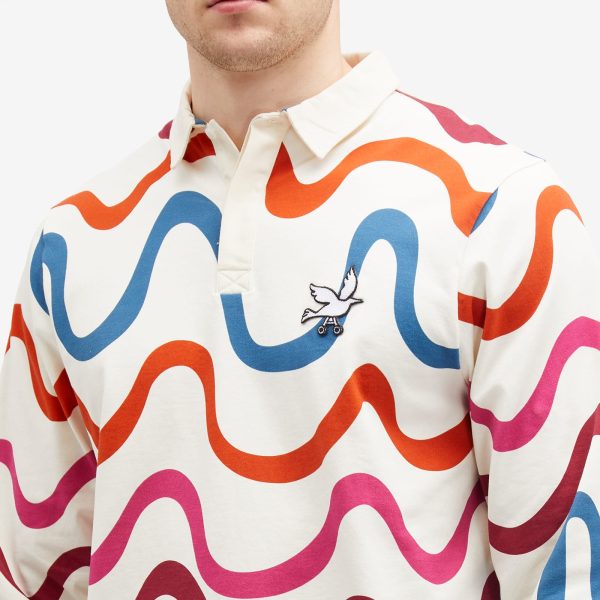 By Parra Colored Soundwave Rugby Shirt