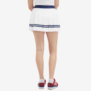 Sporty & Rich Serif Logo Pleated Skirt