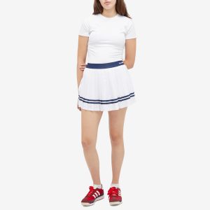 Sporty & Rich Serif Logo Pleated Skirt