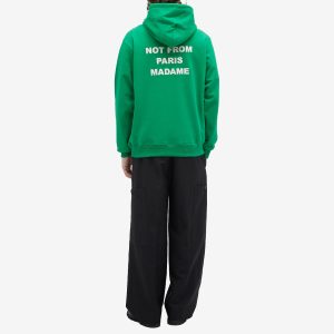 Drôle de Monsieur Not From Paris Madame Slogan Hoodie