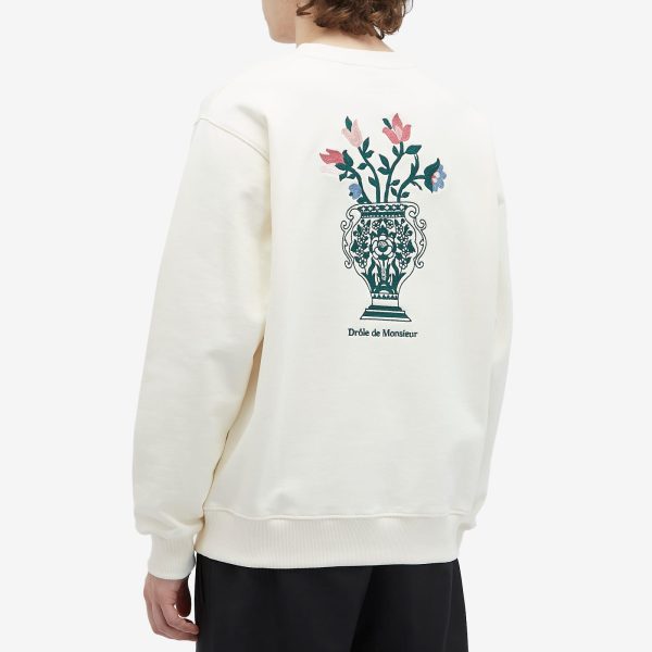 Drôle de Monsieur Vase Logo Crew Sweatshirt