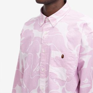 A Bathing Ape Solid Camo Button Down Shirt