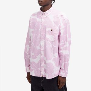 A Bathing Ape Solid Camo Button Down Shirt