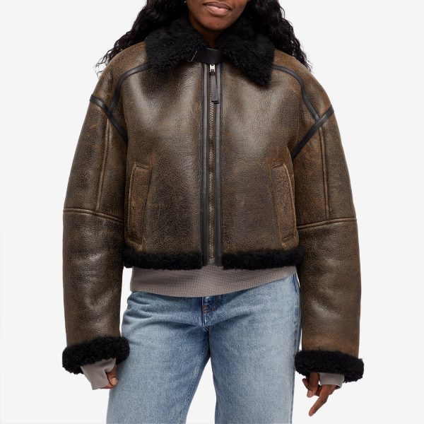 Acne Studios Leather Shearling Jacket