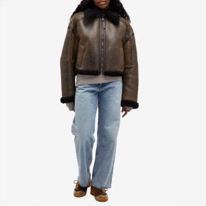 Acne Studios Leather Shearling Jacket