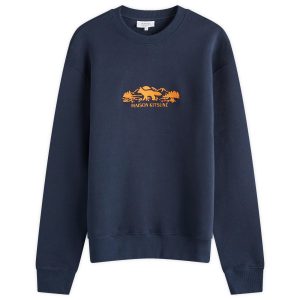 Maison Kitsune Outdoor Profile Fox Comfort Crew Sweatshirt