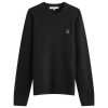 Maison Kitsune Bold Fox Head Patch Regular Lambswool Crew Ju