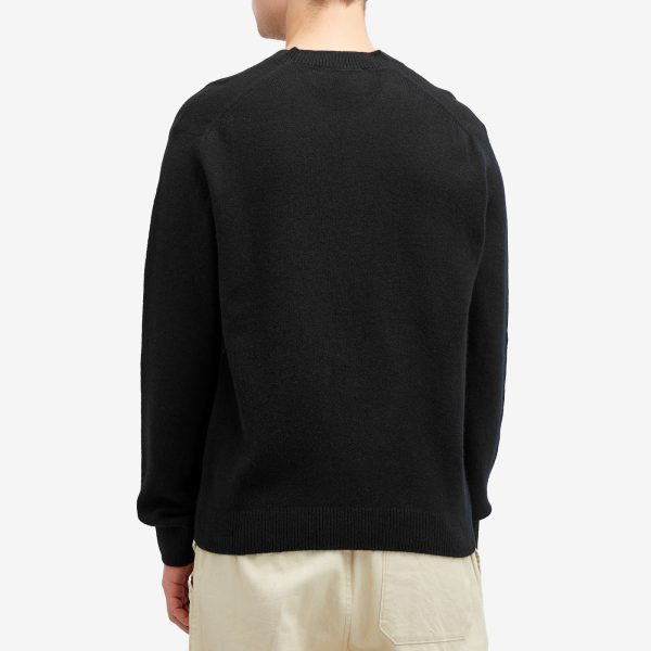 Maison Kitsune Bold Fox Head Patch Regular Lambswool Crew Ju