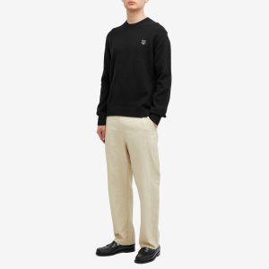 Maison Kitsune Bold Fox Head Patch Regular Lambswool Crew Ju