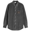 Drôle de Monsieur Logo Corduroy Shirt