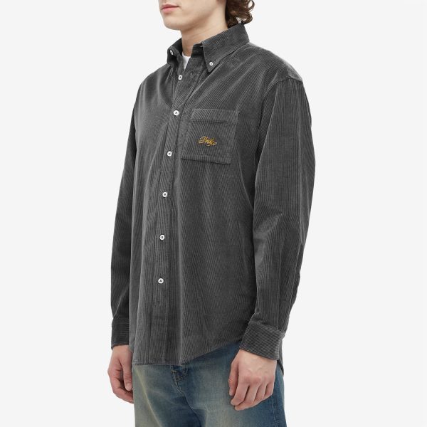 Drôle de Monsieur Logo Corduroy Shirt