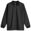 Snow Peak Cotton Border Long Sleeve Polo Top