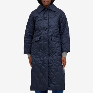 Barbour x Alexa Chung Long Quilted Jacket