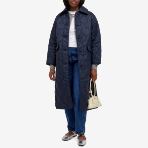 Barbour x Alexa Chung Long Quilted Jacket