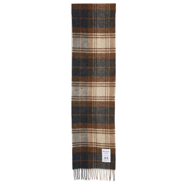 Norse Projects Moon Lambswool Checked Scarf