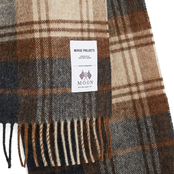 Norse Projects Moon Lambswool Checked Scarf