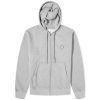 Maison Kitsune Tonal Fox Head Patch Comfort Zip Hoodie