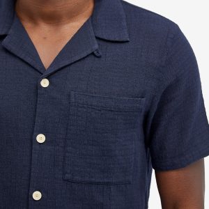 Folk Short Sleeve Soft Collar Shirt