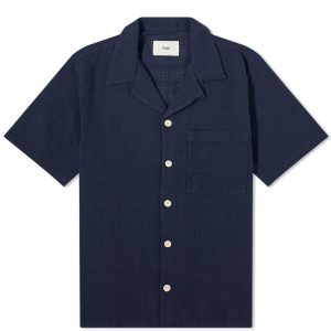 Folk Short Sleeve Soft Collar Shirt