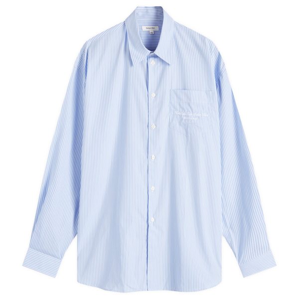 Sporty & Rich Hotel du Cap Cursive Oversized Shirt