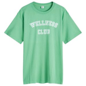 Sporty & Rich Wellness Club Flocked T-Shirt